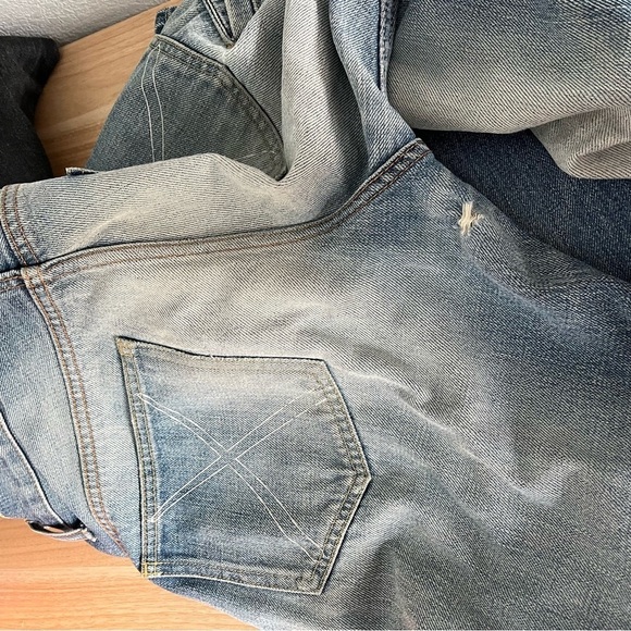 ORIGINAL FAKE sz 1 US sz 31-32 Blue Denim Jeans 2009 Japan KAWS - Picture 11 of 16